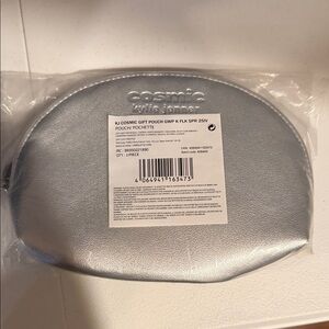 Silver Cosmetic Pouch